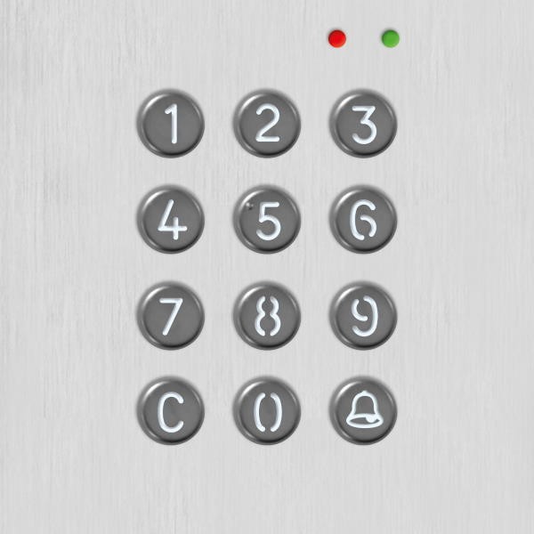 N3301/GB2 Codetastatur zum Wählen der Wohnungsnummer