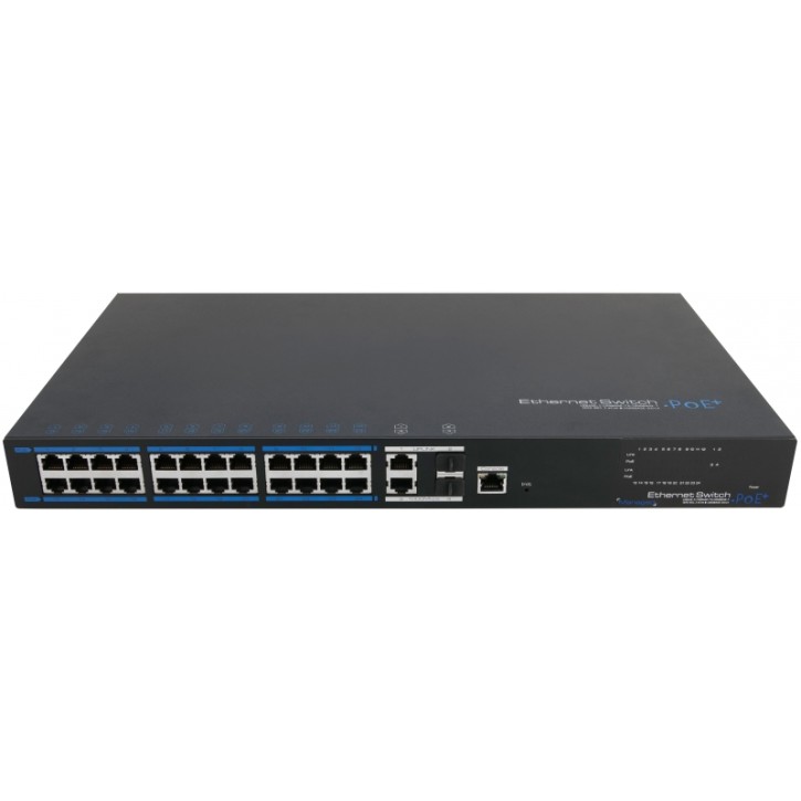 24 Port PoE Netzwerk Switch SW-24POE-S2