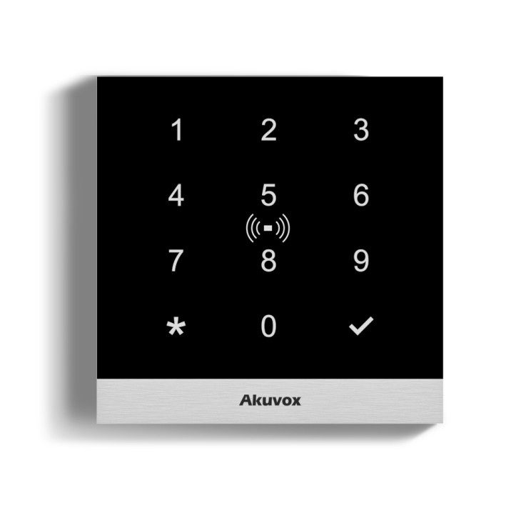IP-basierende Codetastatur Akuvox A02 (Code, RFID, NFC), inklusive Unterputzdose