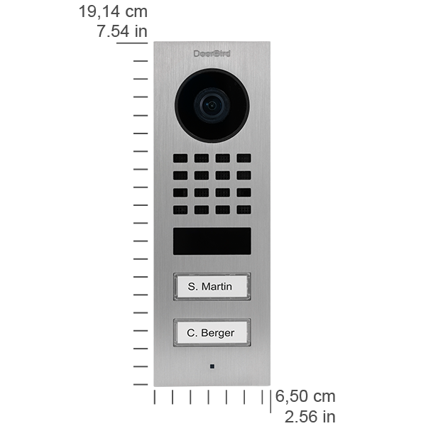 Doorbird Aufputz D1102V Aufputz Netzwerk-Video-Sprechanlage (WLAN oder LAN)