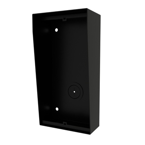 NX872 BLACK surface box with integrated rain shield
