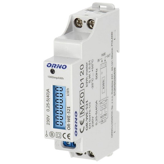 Orno WE-521 LCD Digitaler Wechselstromzähler