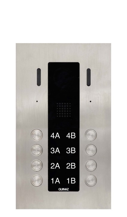 PDV508 Alea Video-Türstelle mit acht Klingeltasten