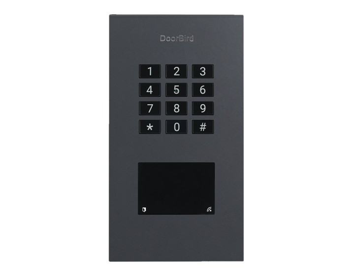 DoorBird IP Zutrittskontrollsystem A1121-F Unterputz, Edelstahl RAL7016 seidenmatt